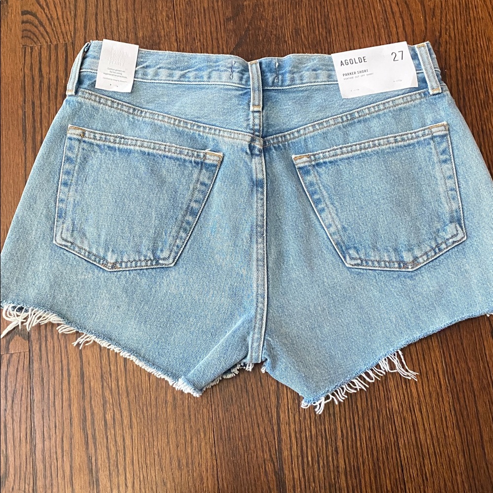 NWT Women’s AGOLDE Parker Vintage Cut-Off Short in Animate Size 27 - Picture 2 of 5
